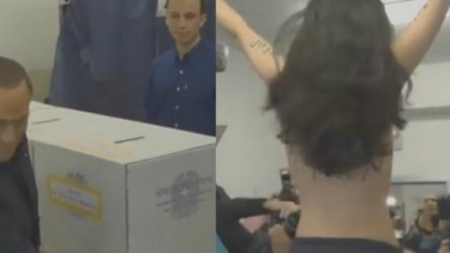 #Silvio Berlusconi contestato da una #Femen. #BlastingNews