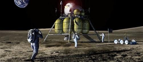 Future astronauts on the moon [Image courtesy NASA.Gov]