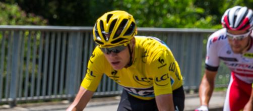 Chris Froome in maglia gialla al Tour de France