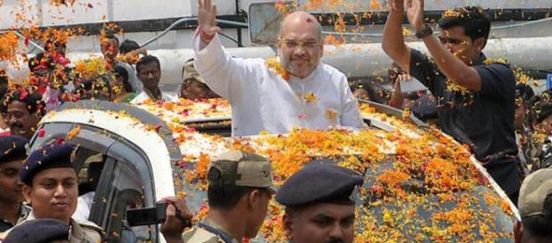 2018 assembly elections: Amit Shah in Tripura... (Image via NDTV/Screencap) 2018 assembly elections: Amit Shah in Tripura... (Image via NDTV/Screencap)