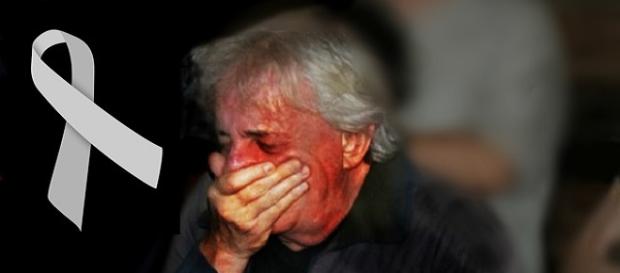 Marco Nanini não conseguiu conter sua dor e tristeza. Marco Nanini não conseguiu conter sua dor e tristeza.