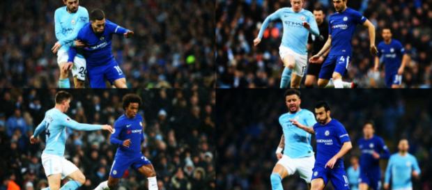 Eden Hazard deja el campo sin mirar de soslayo a Antonio Conte después de haber sido eliminado en la derrota por 1-0 en el Manchester City Eden Hazard deja el campo sin mirar de soslayo a Antonio Conte después de haber sido eliminado en la derrota por 1-0 en el Manchester City