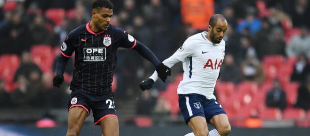 Lucas Moura (derecha) impresionó desde que se unió al Tottenham del PSG Lucas Moura (derecha) impresionó desde que se unió al Tottenham del PSG