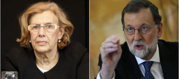 Manuela Carmena y Rajoy en imagen de archivo Manuela Carmena y Rajoy en imagen de archivo