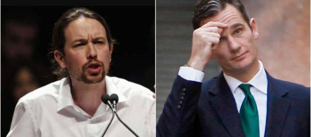 Pablo Iglesias y Urdangarín en imagen Pablo Iglesias y Urdangarín en imagen