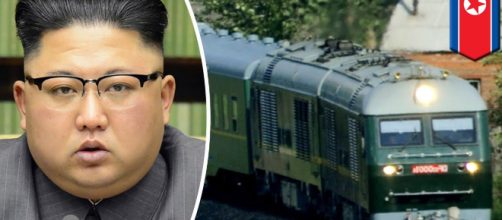 Kim and his train- Photo-( Image credit - TomoNews, US-Youtube.com)