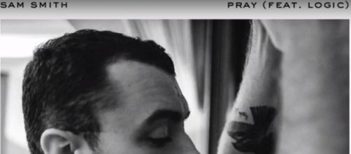 Sam Smith re-release ‘Pray’ ft. Logic [image source: People/YouTube screenshot]