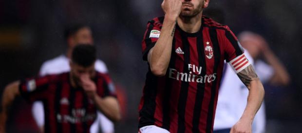 Leonardo Bonucci dopo il suo gol alla Juventus Leonardo Bonucci dopo il suo gol alla Juventus