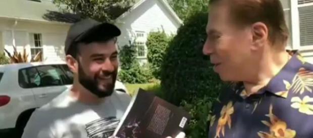 Silvio Santos ficou feliz com as visitas Silvio Santos ficou feliz com as visitas
