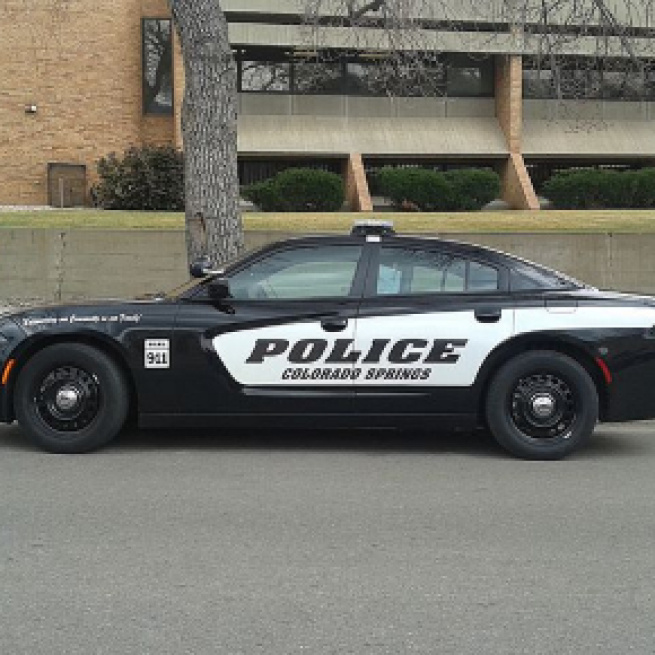 A police cruiser in Colorado Springs (Image via xnatedawgx - WikiMedia Commons)