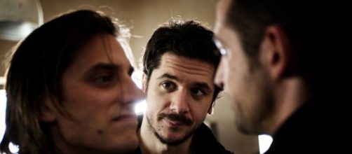Gabriele Maineti, Claudio Santamaria e Luca Marinelli sul set di 'Lo chiamavano Jeeg Robot'