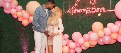 Tristan Thompson is reportedly seen cheating on pregnant Khloe Kardashian. [image source: <ODE>/YouTube screenshot]