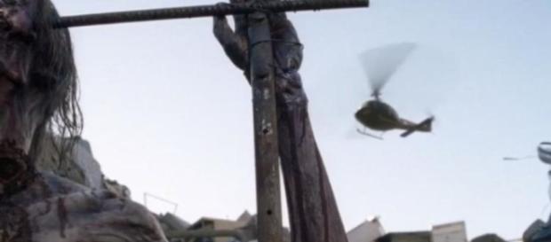 Helicóptero misterioso que apareceu em The Walking Dead Helicóptero misterioso que apareceu em The Walking Dead