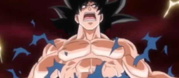Imagen de Goku expulsando su poder Imagen de Goku expulsando su poder