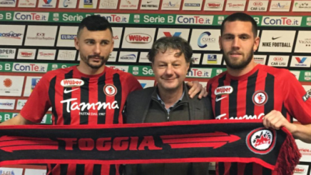 Calabresi con Duhamel e Fares nel giorno della sua conferenza stampa di presentazione