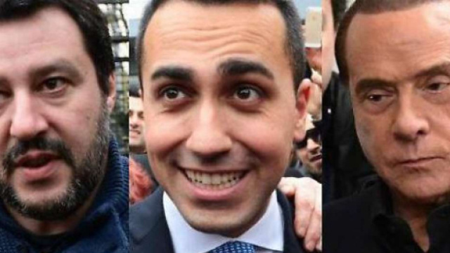 Matteo Salvini, Luigi Di Maio e Silvio Berlusconi