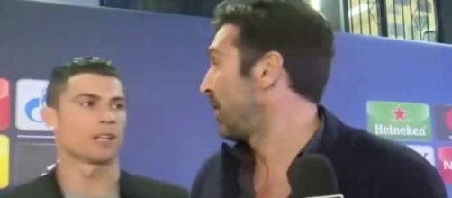 Cristiano Ronaldo abbraccia Buffon - foxsports.it