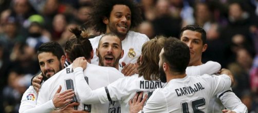 Esultanza Real Madrid dopo gol