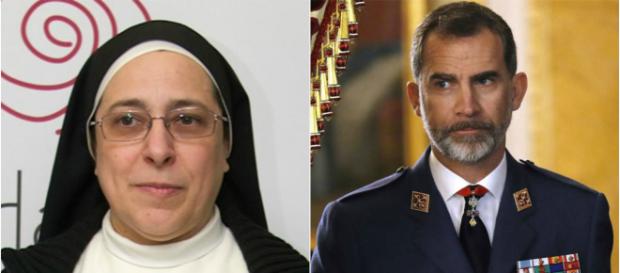Sor Lucía Caram y Felipe VI en imagen Sor Lucía Caram y Felipe VI en imagen