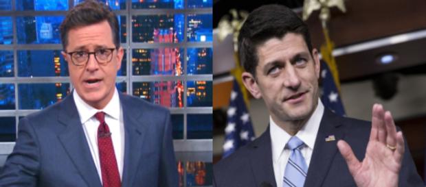 Stephen Colbert, Paul Ryan, via Twitter Stephen Colbert, Paul Ryan, via Twitter
