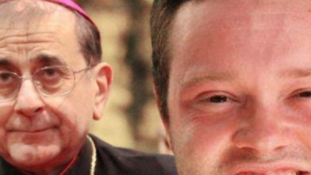 L'arcivescovo di Milano, monsignor Mario Delpini e don Mauro Galli, accusato di pedofilia - Fonte: youmedia.fanpage.it