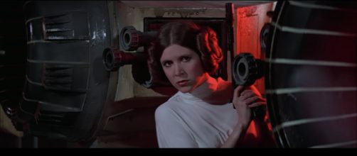 Princess Leia in 'Star Wars' 1977. - [Star Wars / YouTube Screenshot]