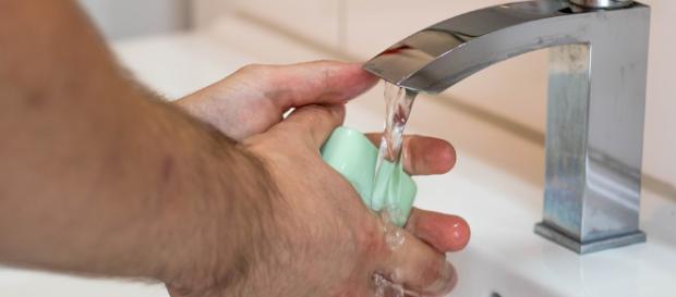 Aside from drying your hands, a hot air dryer is doing something else. Image by Pixabay CC0 Aside from drying your hands, a hot air dryer is doing something else. Image by Pixabay CC0