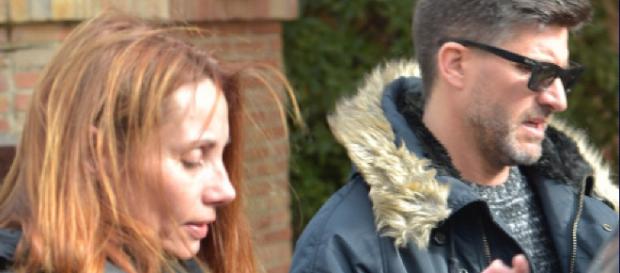 Lorena y Toño Sanchís, juntos por la calle. Lorena y Toño Sanchís, juntos por la calle.