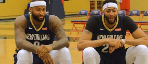 New Orleans Pelicans' star big men DeMarcus Cousins and Anthony Davis: (Image Credit: SLAM via YouTube screencap)