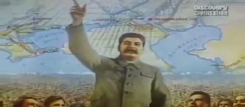Propaganda poster of Josef Stalin- Photo- (image credit-Discovery/youtube.com)