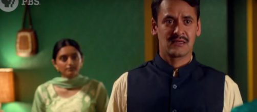 Simon Rivers as Saddiq and Aasiya Shah as Parveen -- PBS/YouTube screencap