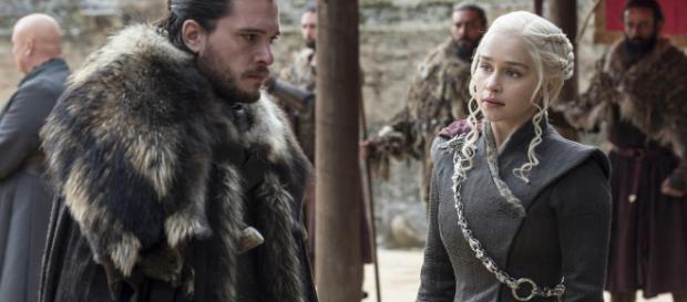 Jon Snow e Daenerys no último episódio da temporada sete de ''GoT'' Jon Snow e Daenerys no último episódio da temporada sete de ''GoT''