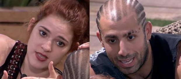 Ana Clara e Kaysar no BBB18, discutindo sobre a imunidade Ana Clara e Kaysar no BBB18, discutindo sobre a imunidade