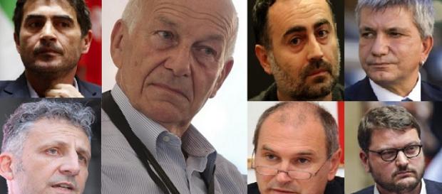 Fausto Bertinotti e alcuni dei suoi più stretti collaboratori ai tempi di Rifondazione Fausto Bertinotti e alcuni dei suoi più stretti collaboratori ai tempi di Rifondazione