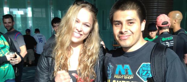 PedroGaytan via Flickr "Saying hi to Ronda Rousey" PedroGaytan via Flickr "Saying hi to Ronda Rousey"