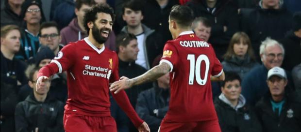 Salah e Coutinho dividiram vestiário no Liverpool Salah e Coutinho dividiram vestiário no Liverpool