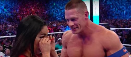 John Cena and Nikki Bella have called it quits after six years together. [Image via WWE/YouTube]