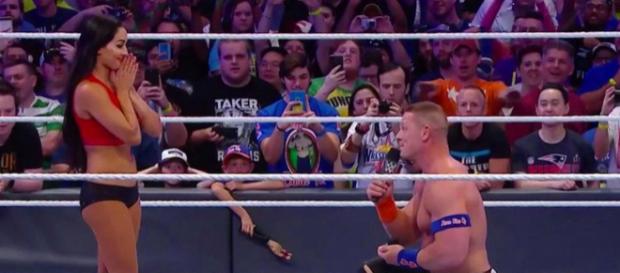 John Cena PROPOSES to Nikki Bella - screenshot John Cena PROPOSES to Nikki Bella - screenshot