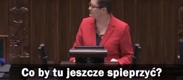 Opozycja wyśmiana w zmontowanym nagraniu (twitter.com). Opozycja wyśmiana w zmontowanym nagraniu (twitter.com).
