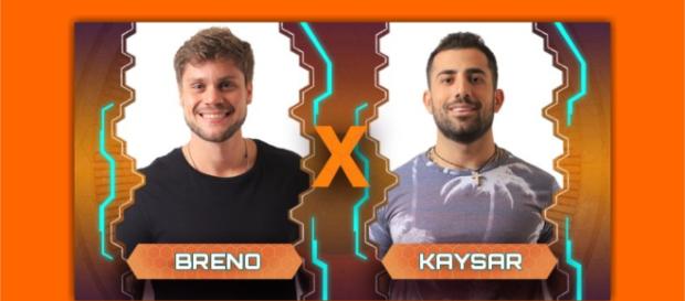 Paredão entre Breno e Kaysar agita as redes sociais Paredão entre Breno e Kaysar agita as redes sociais