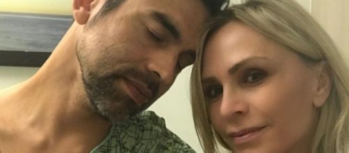 Eddie Judge and Tamra Judge at the hospital. [Photo via tamrajudge/Instagram]