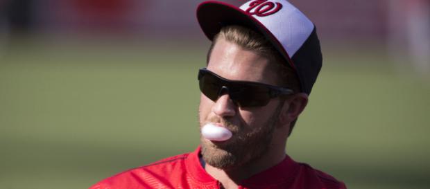 Bryce Harper helps lead the Nats back from a five-run deficit to boost Washington to 8-9. - Keith Allison via Flickr Bryce Harper helps lead the Nats back from a five-run deficit to boost Washington to 8-9. - Keith Allison via Flickr