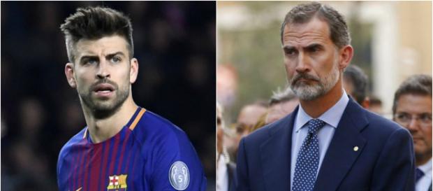 Piqué y Felipe VI en una imagen Piqué y Felipe VI en una imagen