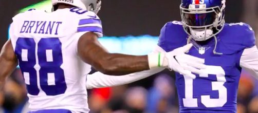 Dez Bryant speaks highly about his relationship with Giants star wide receiver Odell Beckham Jr. [image source: US Sports/YouTube screenshot]