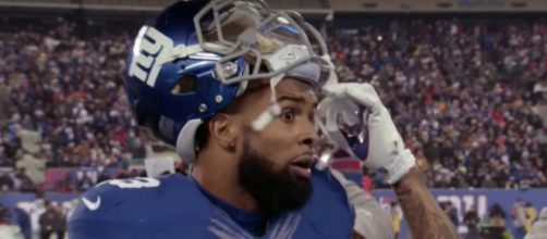 Odell Beckham Jr. hasn't mentioned wanting to play for the Colts but a 'mock trade' suggested the idea. [Image via NFL/YouTube]