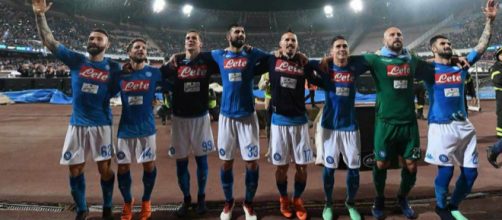 Napoli in festa dopo il successo con l'Udinese (fonte foto: SSC Napoli Official Facebook Account)