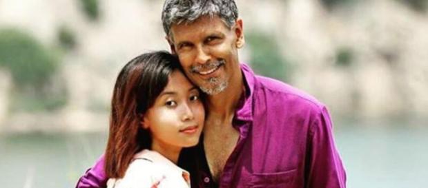 Milind Soman and Ankita Konwar (Image Credit: Anju/Instagram) Milind Soman and Ankita Konwar (Image Credit: Anju/Instagram)