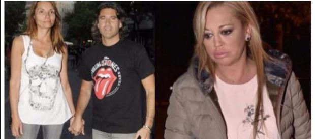 Toño Sanchís, su mujer Lorena y Belén Esteban Toño Sanchís, su mujer Lorena y Belén Esteban