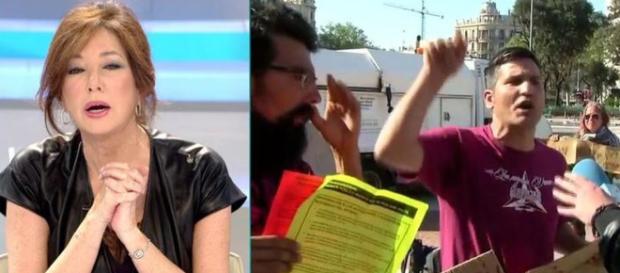 Un grupo de concentrados insultan a Ana Rosa Quintana Un grupo de concentrados insultan a Ana Rosa Quintana
