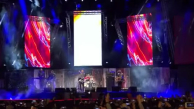 Il palco del concerto del Primo Maggio a Roma